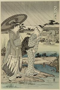 諸画家/浮世絵版画撰集　手刷複製木版画　25枚揃　原寸　アダチ版　昭和36年(1961) 各台紙付　各日/英文解説付　帙入のサムネール