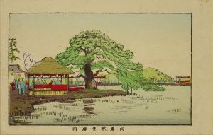 東京真画名所図解　向嶌秋葉境内／安治