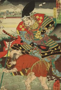 六様性国芳自慢　友引　佐々木高綱／国芳