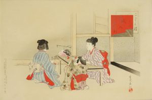 春汀 こども遊 其三 紙人形 | 浮世絵 | 原書房 神田神保町