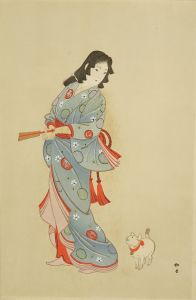 松堂 美人と猫 | 浮世絵 | 原書房 神田神保町