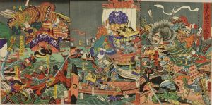 国綱 源平八嶋大合戦之図 | 浮世絵 | 原書房 神田神保町