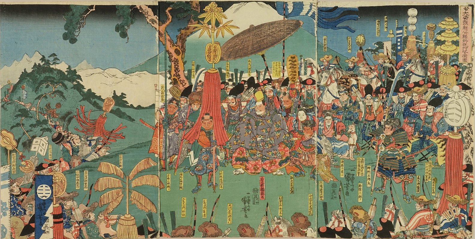 国芳 右大将頼朝公裾野牧狩勢揃図 | 浮世絵 | 原書房 神田神保町 国芳 右大将頼朝公裾野牧狩勢揃図 | 浮世絵 | 原書房 神田神保町