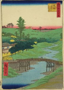 広重/名所江戸百景　広尾ふる川 チリメン絵のサムネール