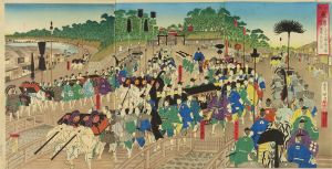 勝月 温古東錦 正月十日諸侯上野 霊廟へ参詣之図 | 浮世絵 | 原書房