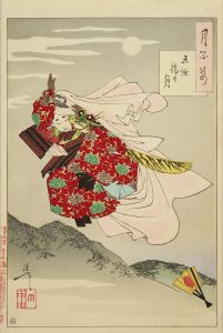 月百姿　五條橋の月／芳年