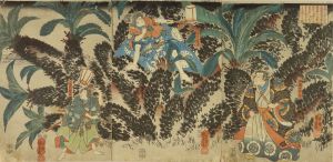 堀川夜討見物／国芳