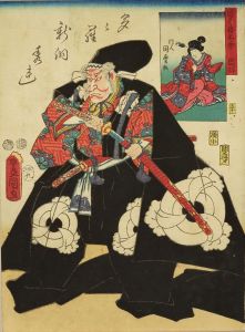 国尽倭名誉　周防 多々羅新洞秀連　片岡市蔵／豊国三代