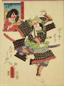 国尽倭名誉　土佐 とさばうしゃうじゆん 中山市蔵／豊国三代