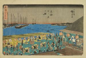 広重/新撰江戸名所　高輪廿六夜之図のサムネール