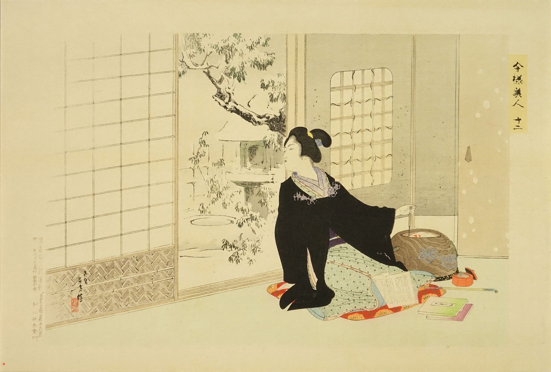 冬燈火（美人画・A2サイズ） 冬燈火（美人画・A2サイズ） 冬燈火（美人画・A2サイズ） 冬燈火（美人