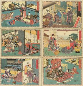 其姿紫の写絵／豊国三代