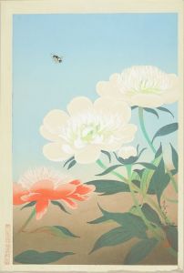 大野麦風 木版画「蜂に芍薬の図」 大野麦風 木版画「蜂に芍薬の図」 - メルカリ