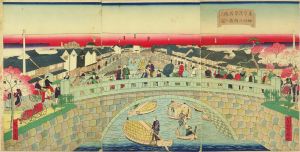 広重三代 東京浅草石橋ヨリ神田川柳橋之図 | 浮世絵 | 原書房 神田神保町