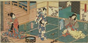 露福夢妻戸白萩／豊国三代