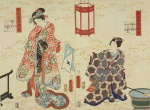 源氏後集余情　四十二巻　匂う宮／豊国三代