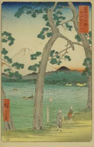 冨士三十六景　東海道左り不二／広重