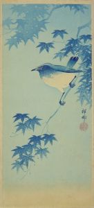 小原祥邨 (古邨) 紅葉に小鳥 | 浮世絵 | 原書房 神田神保町