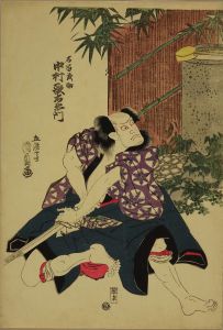 国貞/「伊賀越乗掛合羽」　石留武助　中村歌右衛門のサムネール