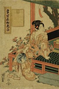 当世名物鹿子　両国橋／英泉