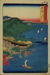 六十余州名所図会　常陸　鹿島神宮／広重