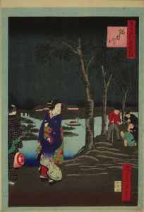 東京名所三十六戯撰　隅田川／一景