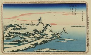 広重/東都名所　一幽斎書　手刷複製木版画　10枚揃　アダチ版画研究所　原寸　各台紙付　日/英文解説付　帙入のサムネール