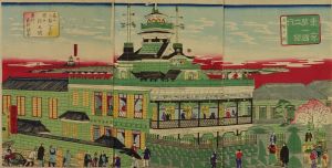 東京第一国立銀行五階之図／広重三代