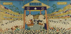 国芳 勧進大相撲土俵入之図 | 浮世絵 | 原書房 神田神保町