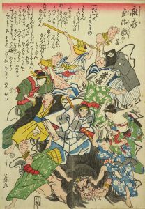 芳藤/麻疹退治戯の図のサムネール