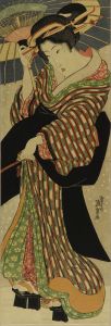 英泉 傘持美人 | 浮世絵 | 原書房 神田神保町