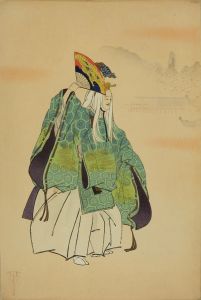 月岡耕漁/能楽百番　鶴亀一名月宮殿（左）のサムネール