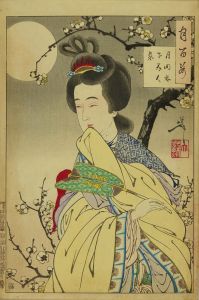 芳年/月百姿　月明林下美人来のサムネール