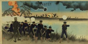 清親/第二軍旅順口攻撃之図のサムネール