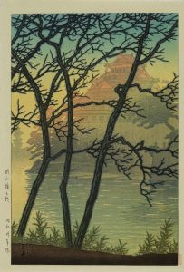 川瀬巴水/岡山城之朝のサムネール