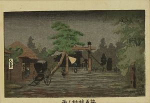 安治/東京真画名所図解 梅若神社ノ雨のサムネール