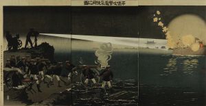清親/平壌攻撃電気使用之図のサムネール