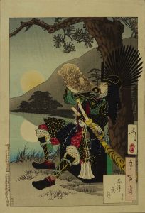芳年/月百姿　志津が嶽月　秀吉のサムネール