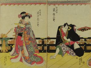 国貞/岩井粂三郎　嵐徳三郎のサムネール
