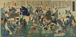 無款/三芝居役者芸競のサムネール