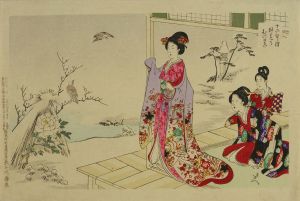 周延/十二ひと絵　師走乃むつの花のサムネール
