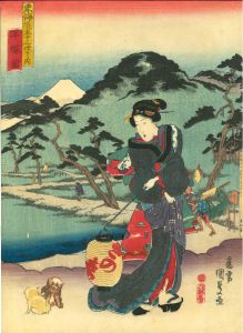 国貞/東海道五十三次之内 平塚図のサムネール