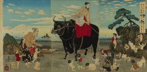 清親/菅公つくしの図　のサムネール