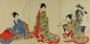 徳川時代貴婦人之図／周延