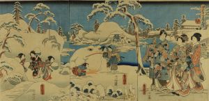 豊国三代 源氏十二ヶ月之内 雪見月 | 浮世絵 | 原書房 神田神保町