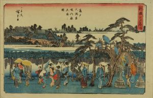 広重 新撰江戸名所 亀戸天満宮境内 藤花盛之図 | 浮世絵 | 原書房 神田