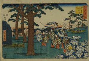 HIROSHIGE/Cherry blossom viewing at Asukayama, from <i>Edo meisho</i> (Famous places of Edo)