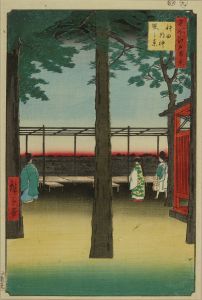 HIROSHIGE/<i>Kanda Myojin akebono no kei</i> (Dawn at Kanda Myojin Shrine), from <i>Meisho Edo hyakkei</i> (One hundred views of famous places of Edo)