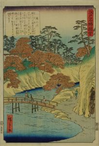 HIROSHIGE II/Takinogawa, from <i>Edo meisho zue</i> (Pictures of famous views of Edo)