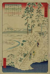 HIROSHIGE II/Ushitenjin Shrine, from <i>Edo meisho zue</i> (Pictures of famous views of Edo)